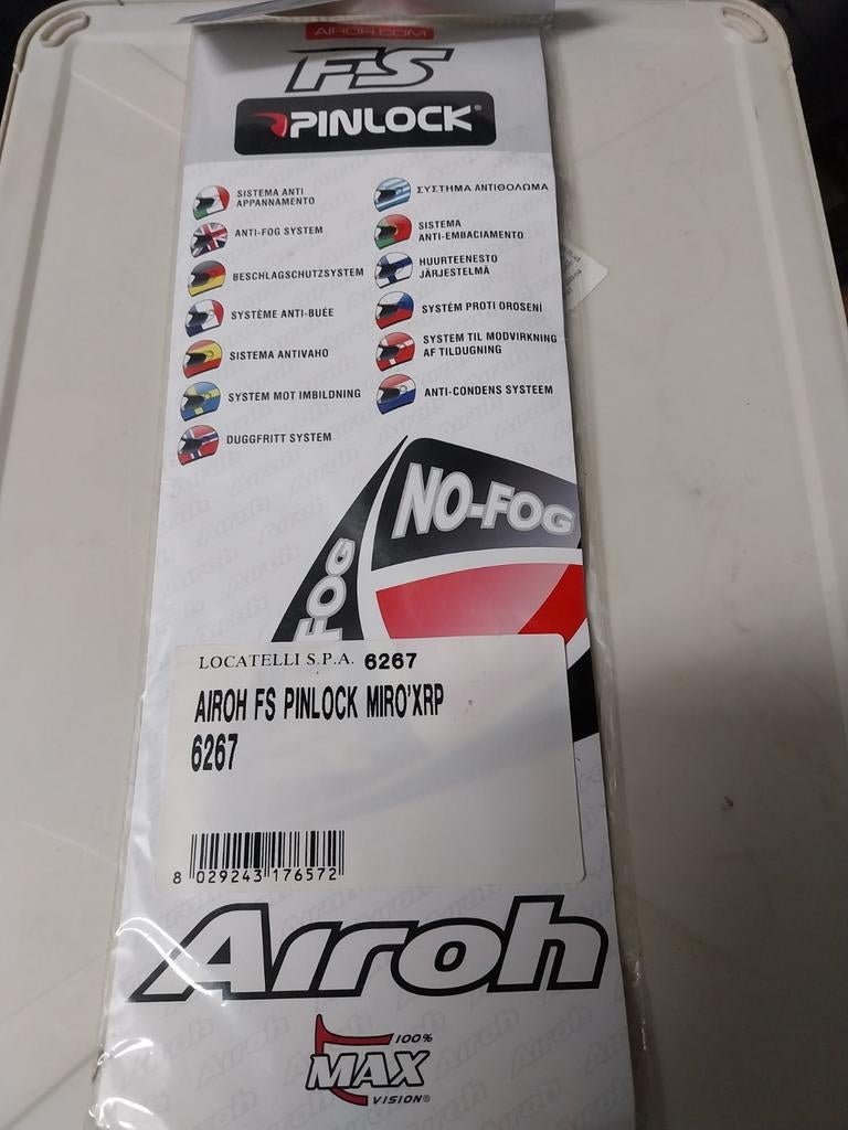 Pinlock Airoh FS Miro XRP 6267, Motoren, Ophalen