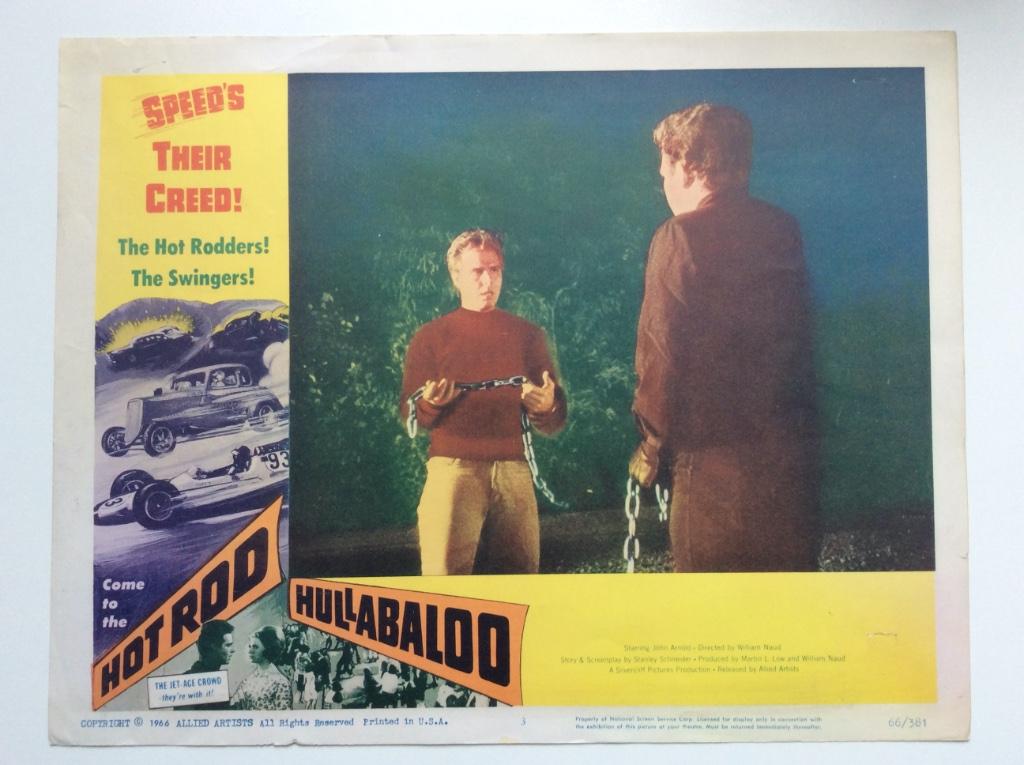 Hot Rod Hullabaloo - Original lobby card 1966, Enlèvement ou Envoi, Rectangulaire horizontal, A1 jusqu'à A3, Utilisé