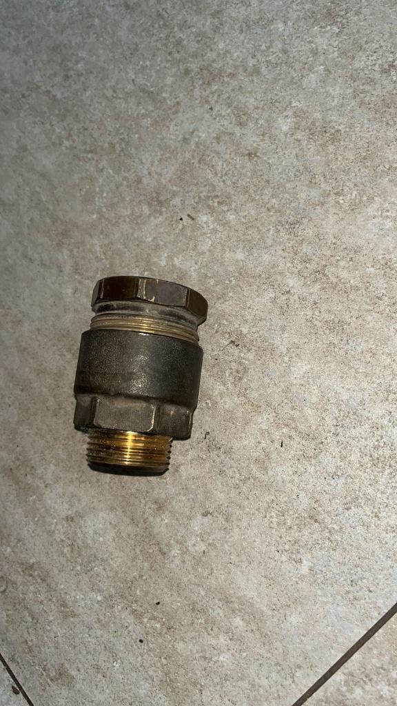 appex koppelstuk brons, Ophalen, Zo goed als nieuw