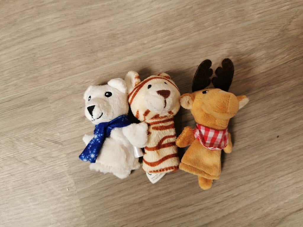3 vingerpopjes, Ophalen of Verzenden, Zo goed als nieuw, Beer