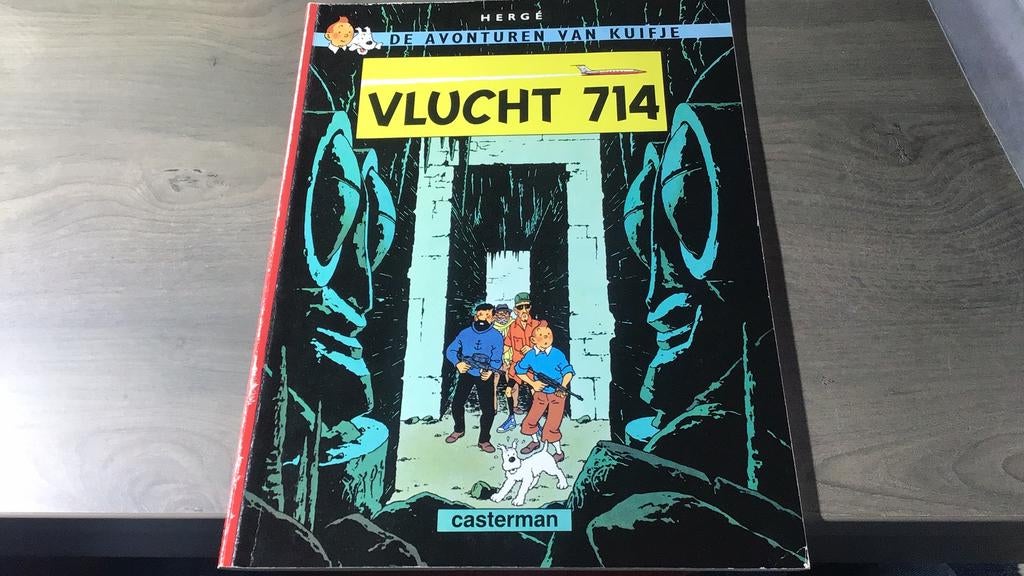 Hergé - 21 vlucht 714(d), Boeken, Gelezen, Eén stripboek, Ophalen of Verzenden, Hergé
