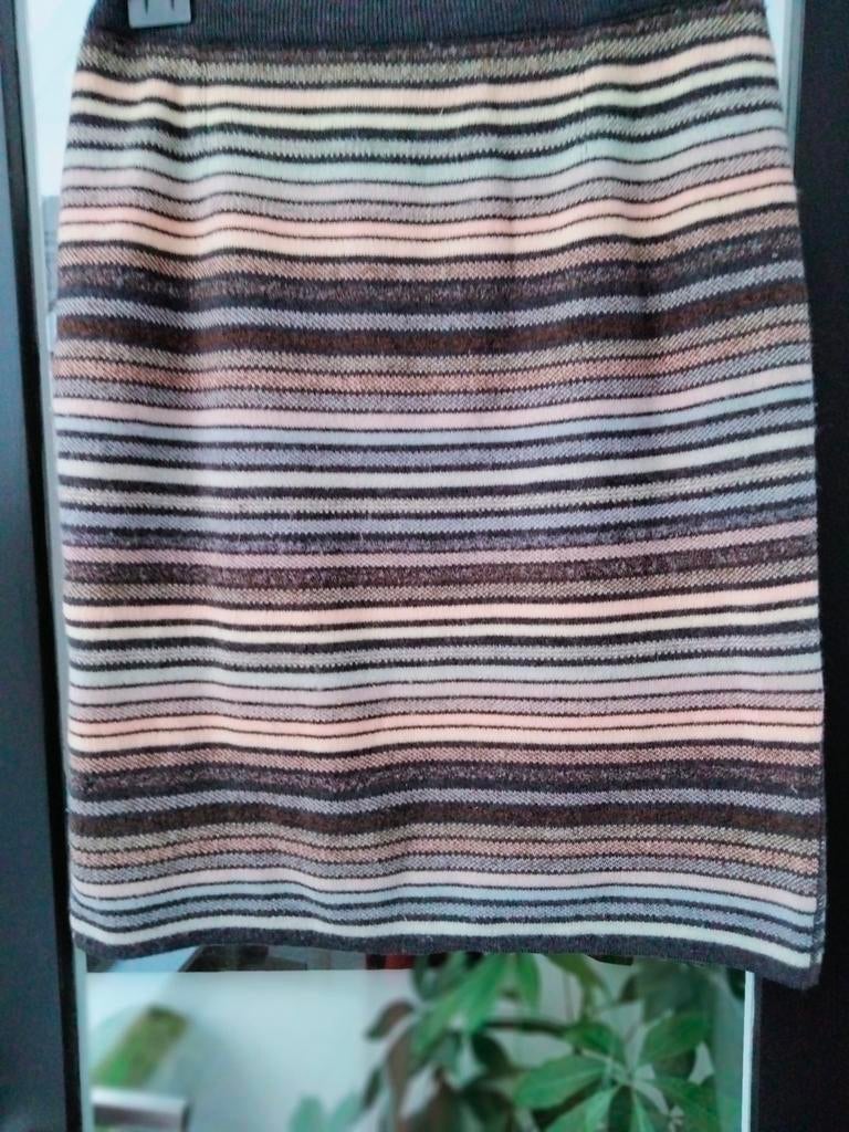 Kort gebreid rokje.merk Rodier.maat 38. Lengte 52 cm., Enlèvement ou Envoi, Comme neuf, Taille 38/40 (M)