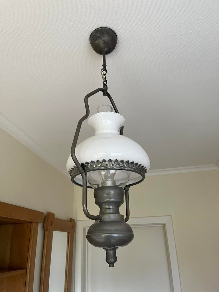 Tinnen luster, Ophalen, Overige materialen, Gebruikt, 50 tot 75 cm