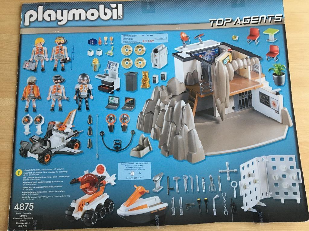Playmobil 4875 Top Agents Hoofdkwartier (volledig), Enfants & Bébés, Enlèvement ou Envoi, Comme neuf