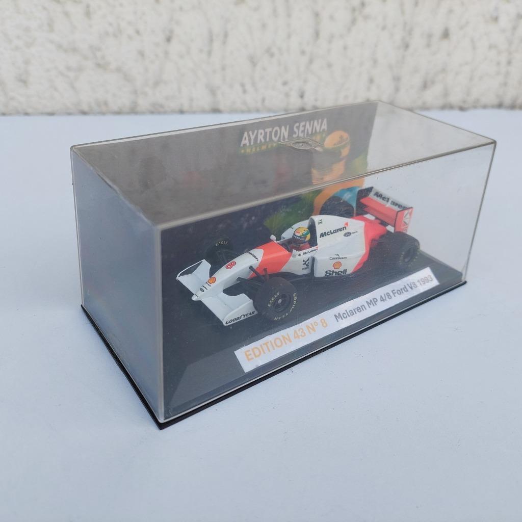 MINICHAMPS AYRTON 1/43 SENNA MCLAREN MP 4/8 FORD V8 1998, Ophalen of Verzenden, Gebruikt, Auto's