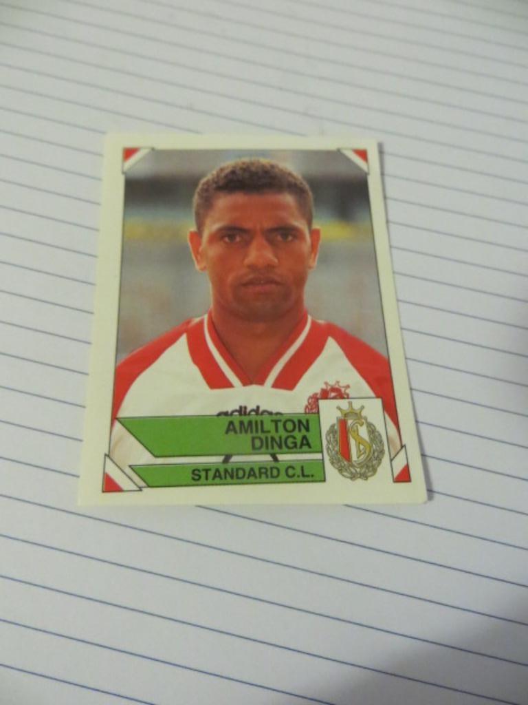Voetbal: Sticker football 95 :  Amilton Dinga - Standard, Enlèvement ou Envoi, Neuf, Autocollant