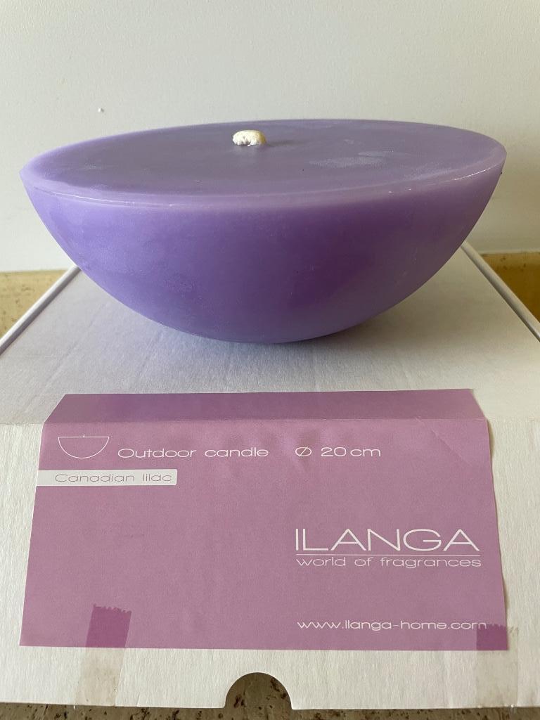 Geurkaars voor buiten canadian lilac 20 cm diameter, Ophalen of Verzenden, Nieuw, Kaars