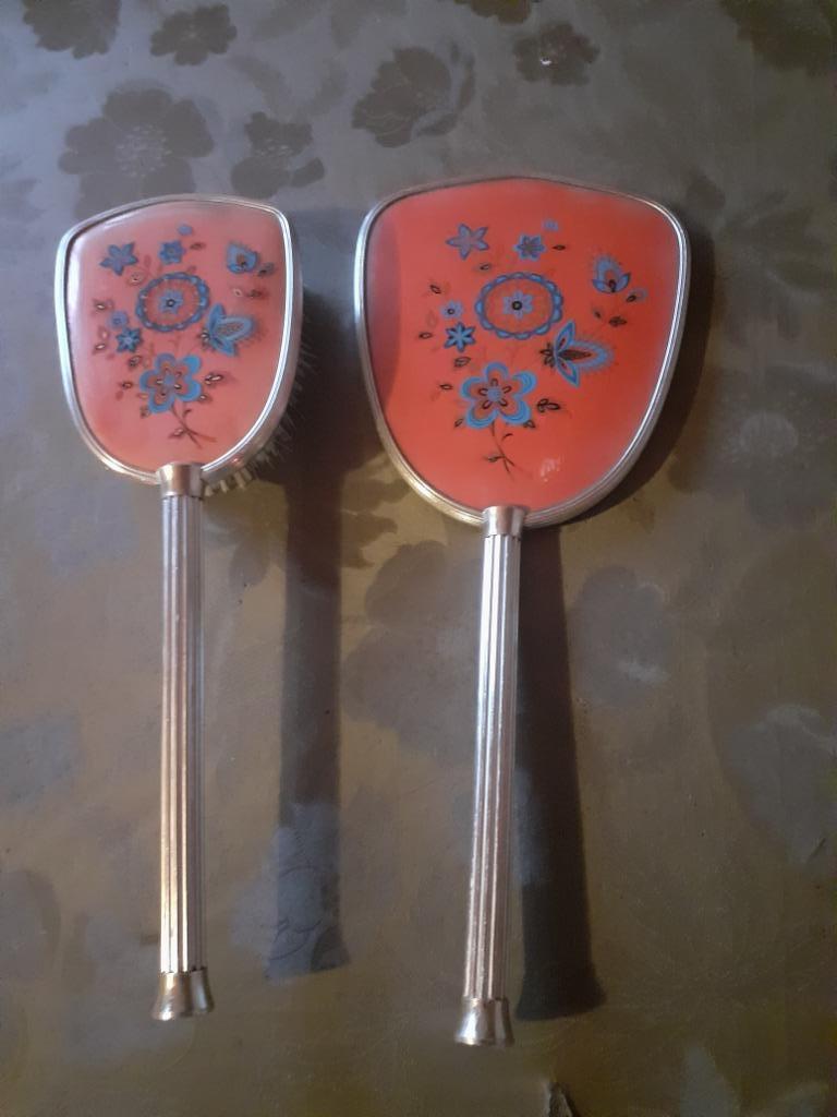 Handspiegel en borstel, Antiek en Kunst, Ophalen