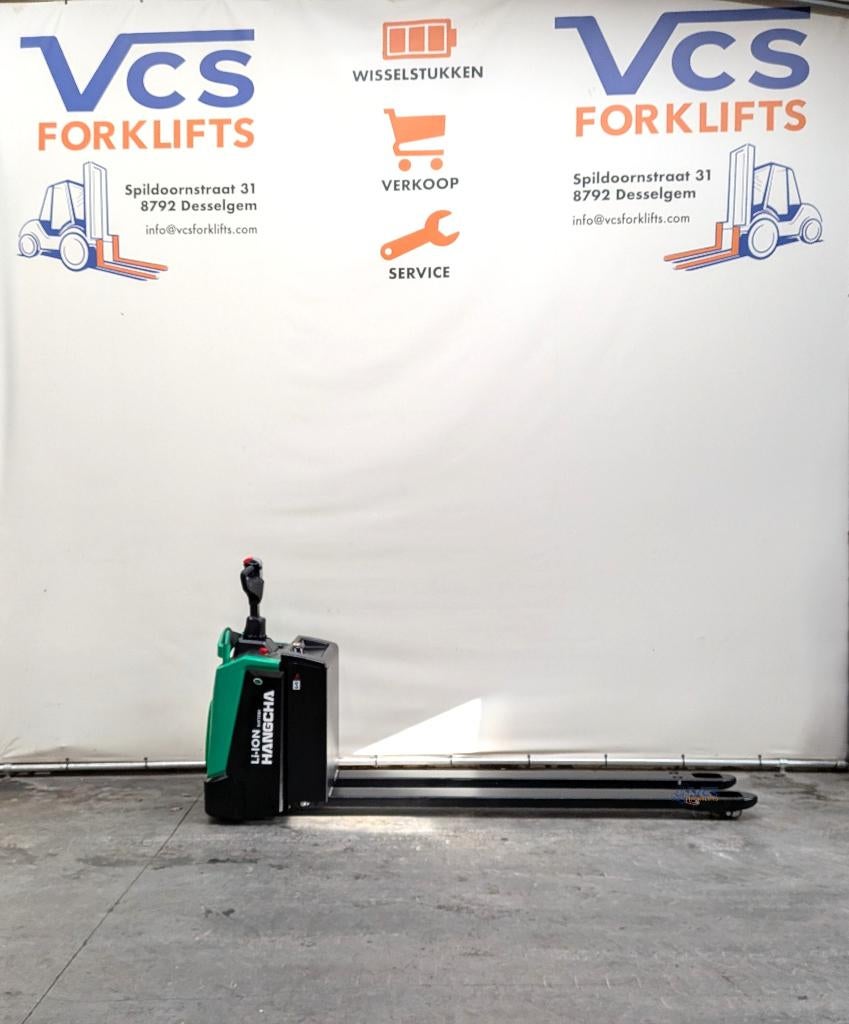 HANGCHA TRANSPALLET 2T li-ion  2400mm vorken + 2 j garantie, Zakelijke goederen, Ophalen, HANGCHA, 1000 tot 2000 kg, Palletwagen