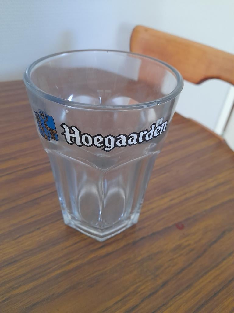 Glas Hoegaarden  1/2 liter, Verzamelen, Glas en Drinkglazen, Ophalen, Zo goed als nieuw