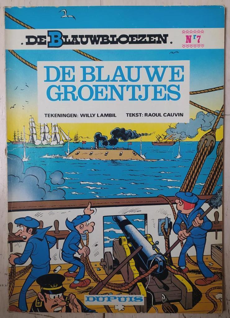 De Blauwbloezen nr. 7 - De blauwe groentjes (1975), Boeken, Ophalen of Verzenden