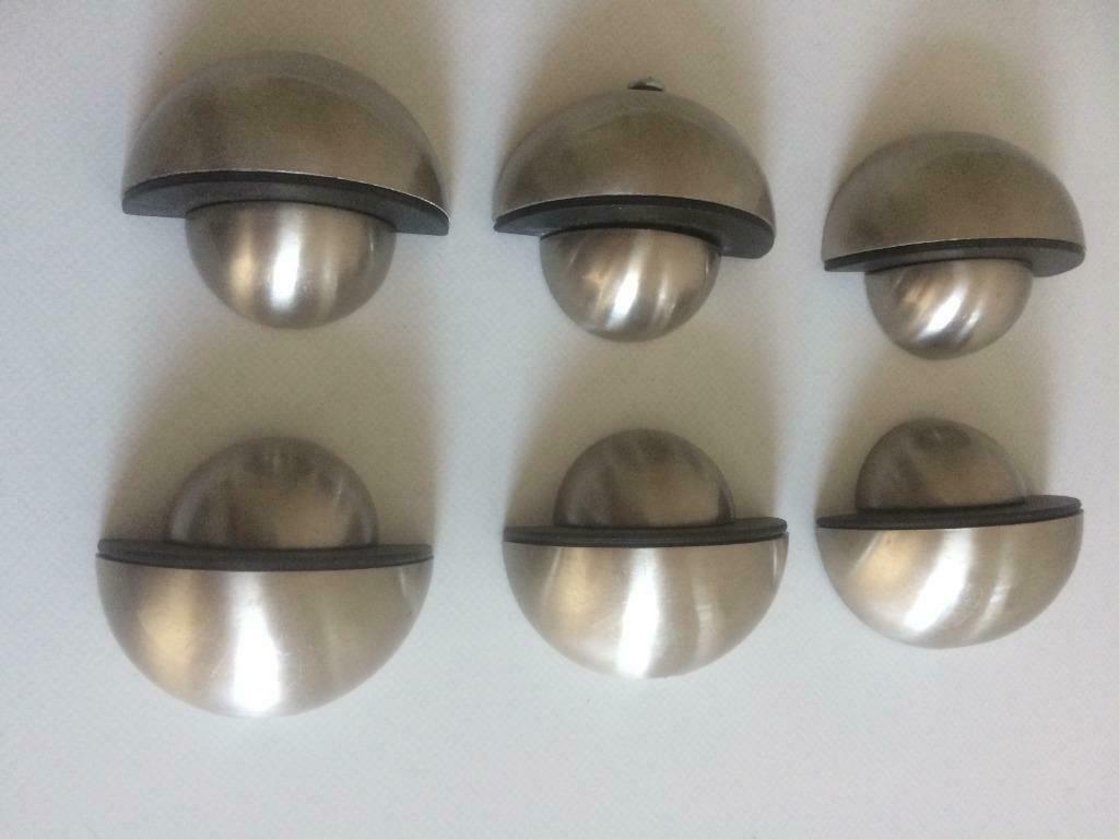 Te koop 6 RVS doppen voor tussen wand., Doe-het-zelf en Bouw, Ophalen, Nieuw