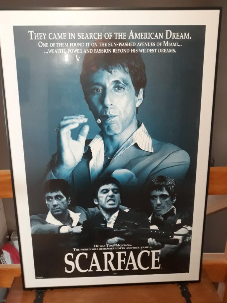 Affiche SCARFACE, Maison & Meubles, Enlèvement, Comme neuf, Synthétique