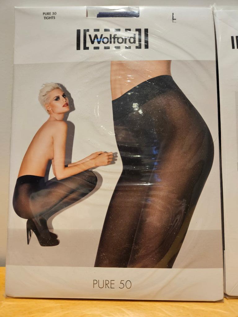 Wolford Pure 50 panty - L, Kleding | Dames, Zwart, Nieuw, Ophalen of Verzenden, Maat 44/46 (L)