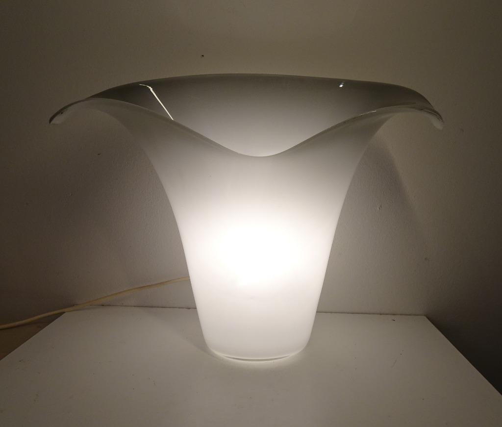 GROTE EFFERTE ITALY MURANO GLAZEN TAFEL LAMP VINTAGE 1970s, Ophalen