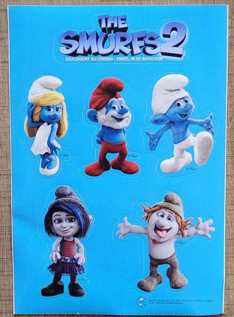 De Smurfen: stickers, Collections, Enlèvement ou Envoi, Schtroumpfs, Comme neuf, Image, Affiche ou Autocollant