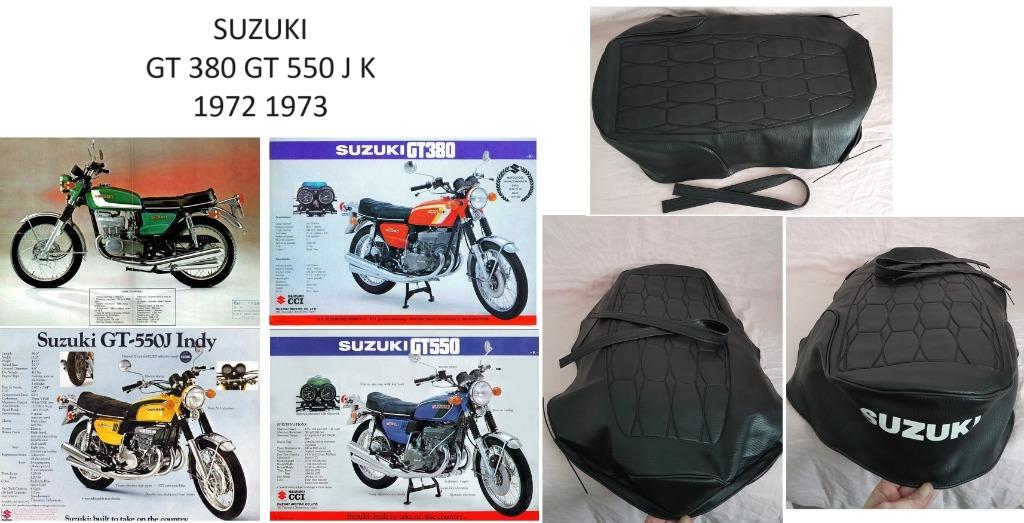 Housse de selle neuve adaptable pour Suzuki GT 380 550 J K, Motoren, Verzenden, Nieuw