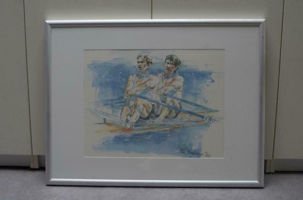 WIM HOOGSTRATEN LITHO ROEIERS, Antiek en Kunst, Kunst | Litho's en Zeefdrukken, Ophalen