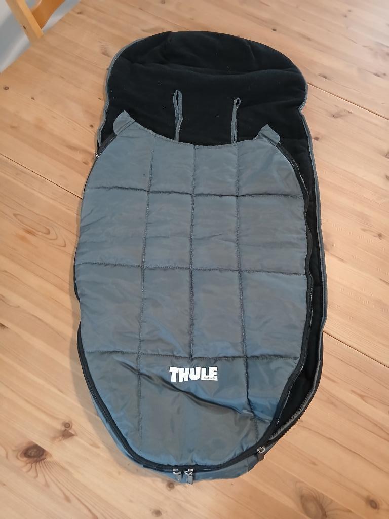 Thule chariot accessoires footmuff-voetenzak + zonnescherm, Ophalen, Zo goed als nieuw