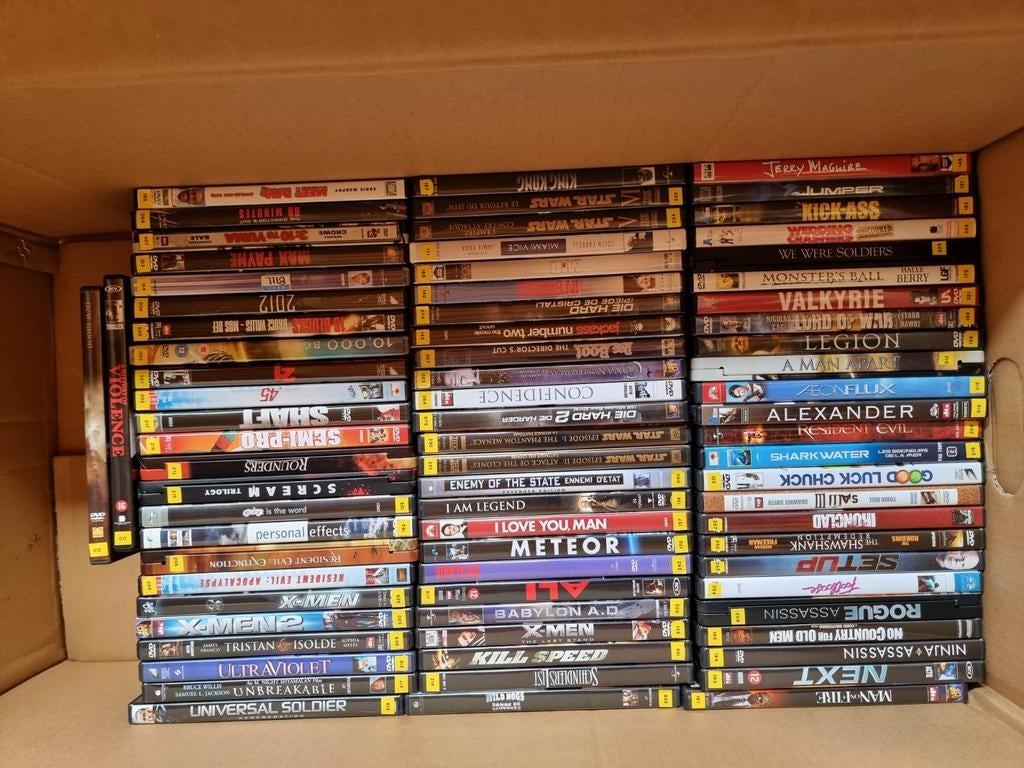 Lot van 250 dvd´s, Ophalen, Zo goed als nieuw