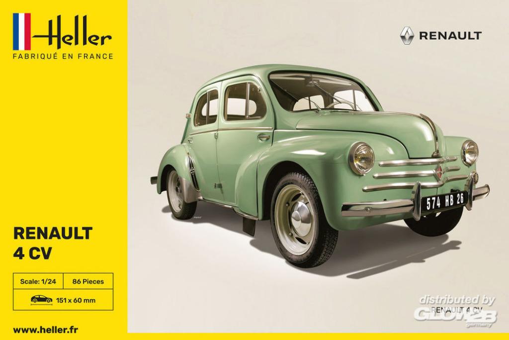 HELLER 80762 renault 4CV échelle 1/24, Auto, Groter dan 1:32, Nieuw, Ophalen of Verzenden