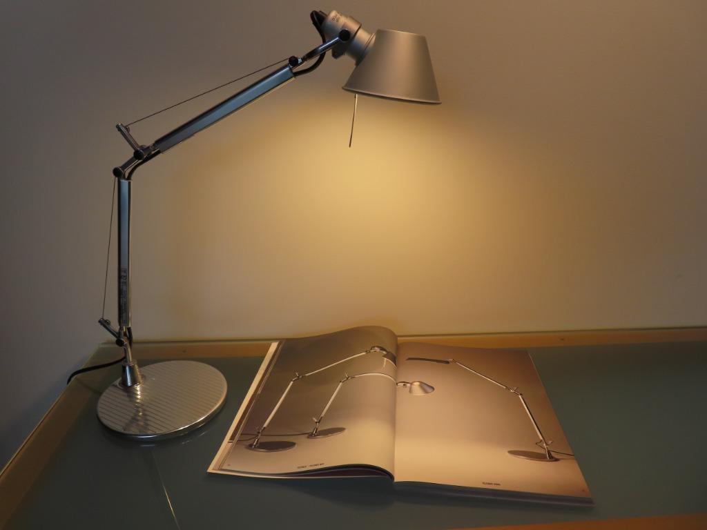 ARTEMIDE tafellamp TOLOMEO MICRO, Ophalen, 50 tot 75 cm, Zo goed als nieuw, Metaal