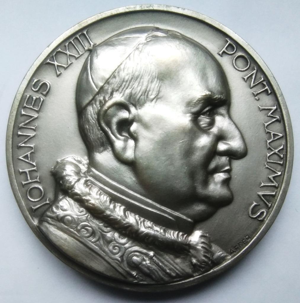 medaille johannes 23 pont maximus maria SS di pompei, Ophalen of Verzenden, Overige materialen