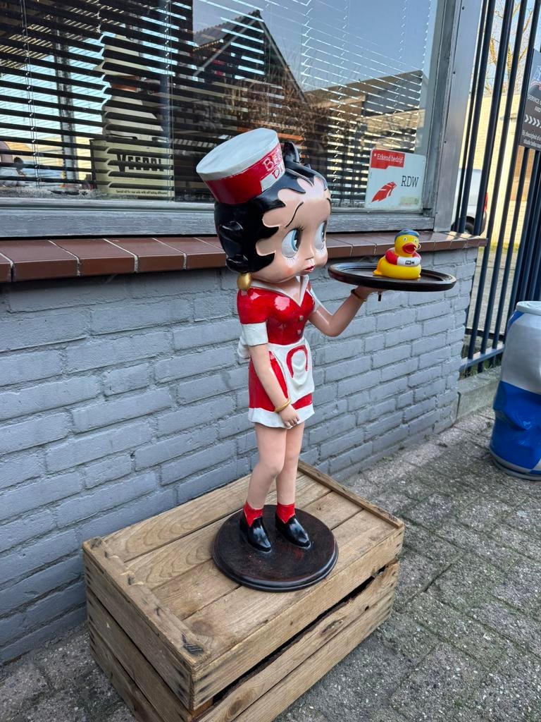 Betty Boop Diner beeld, Verzamelen, Stripfiguren, Ophalen, Betty Boop, Zo goed als nieuw