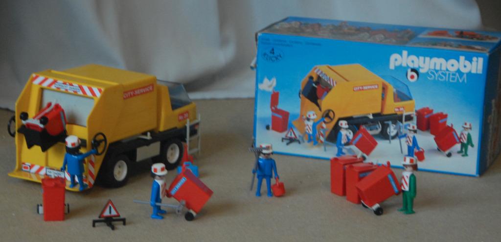 Playmobil vuilniswagen met vinted, Ophalen of Verzenden, Zo goed als nieuw, Complete set