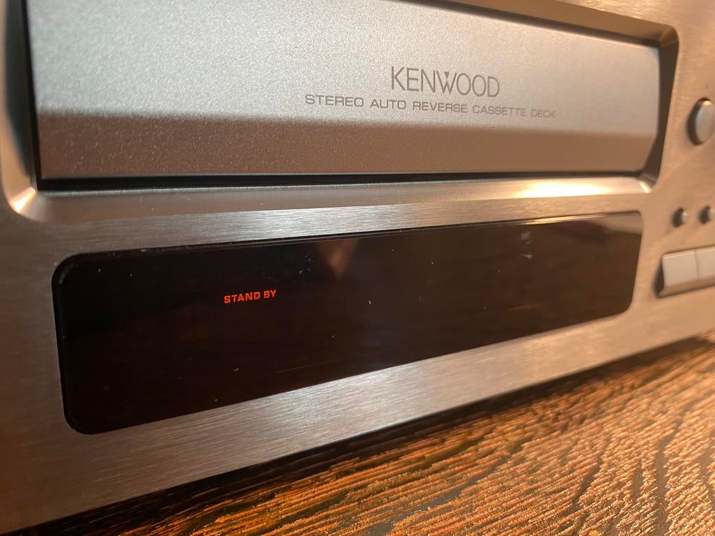 Tapedeck Kenwood X-1001 silver, Audio, Tv en Foto, Ophalen, Refurbished