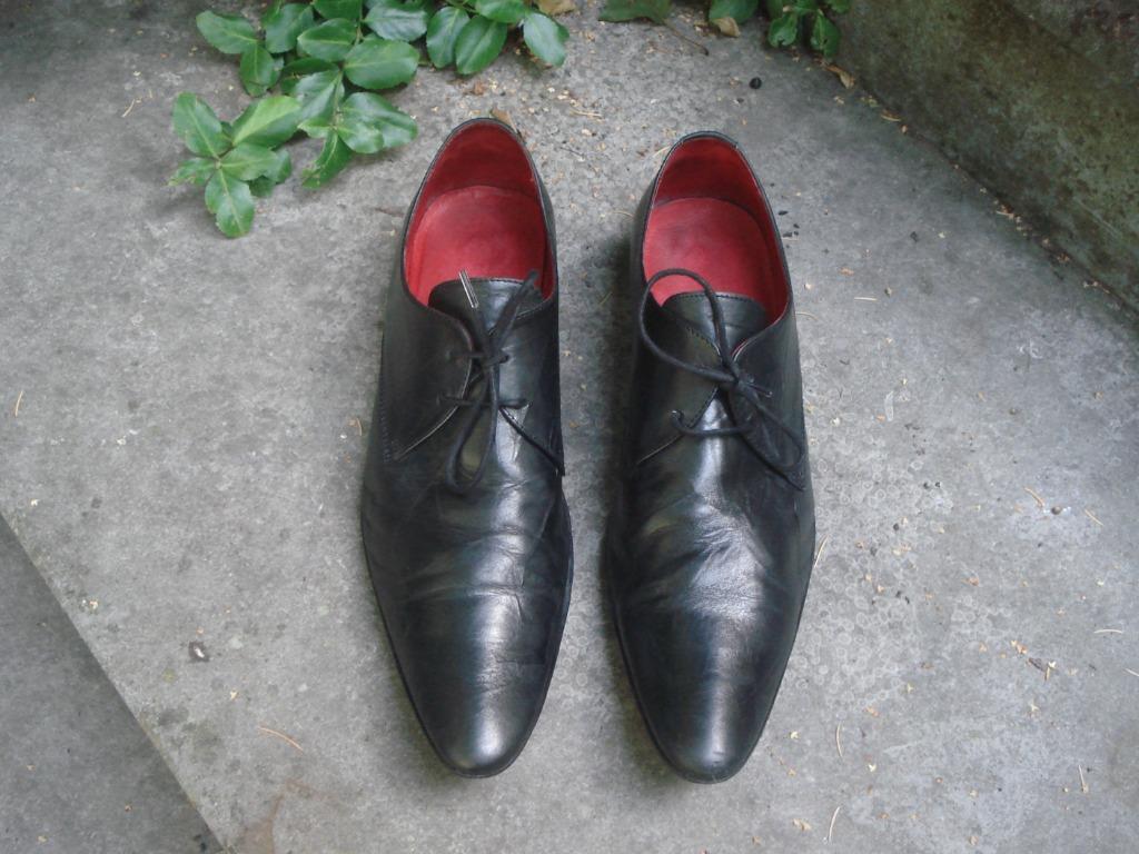 Livraison gratuite chaussures pointues vintage en cuir noir, Vêtements | Hommes, Neuf, Chaussures à lacets, Noir, Envoi