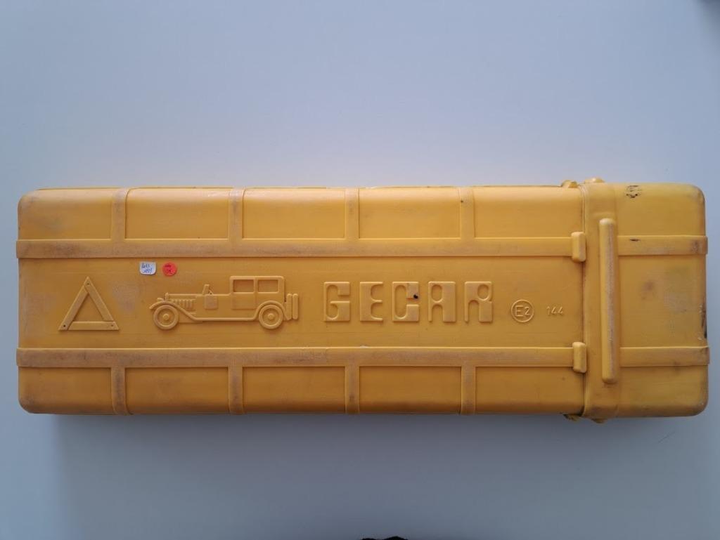 Vintage Verkeersdriehoek - Gecar - Gele Cover, Antiek en Kunst, Ophalen