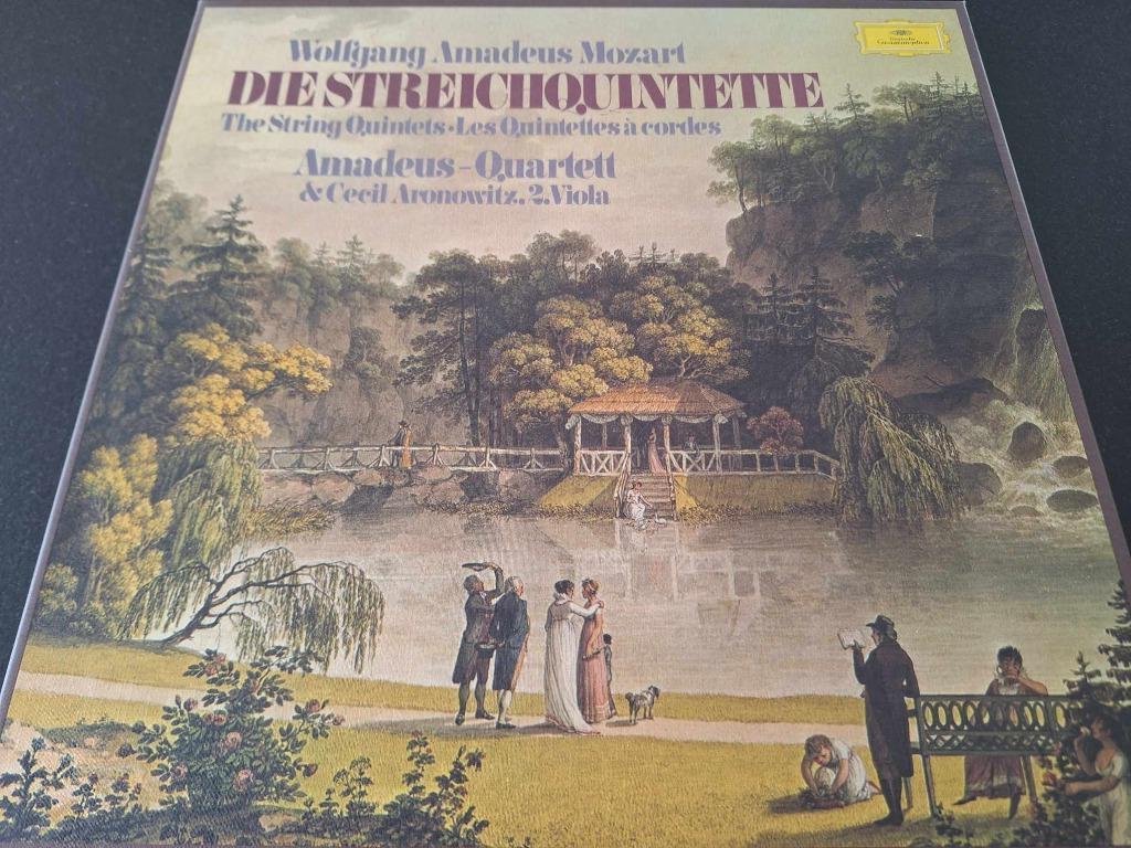 Mozart / Amadeus Quartett - The String Quintets Box 3 x Lp's, Ophalen of Verzenden, Kamermuziek, Gebruikt, 12 inch