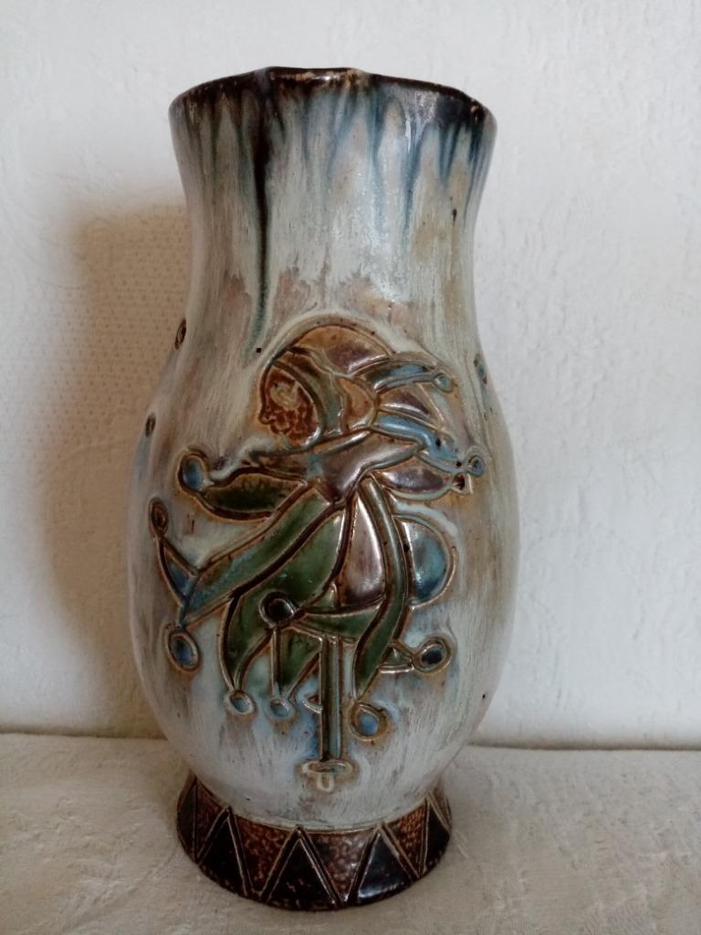 Pichet grès vernissé/Bouffioulx by Willy Biron 50s (22.50cm), Enlèvement ou Envoi