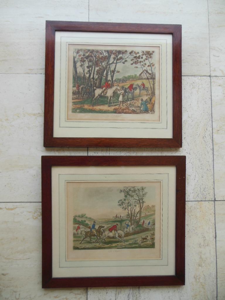 Jacht Hunting Carle VERNET Jean Pierre JAZET Vossenjacht, Antiek en Kunst, Ophalen of Verzenden