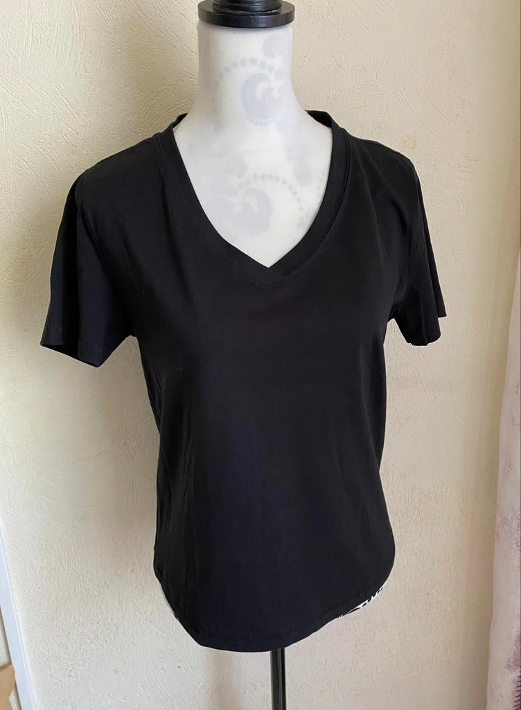 Mango zwart T-shirt met korte mouwen maat S, Kleding | Dames
