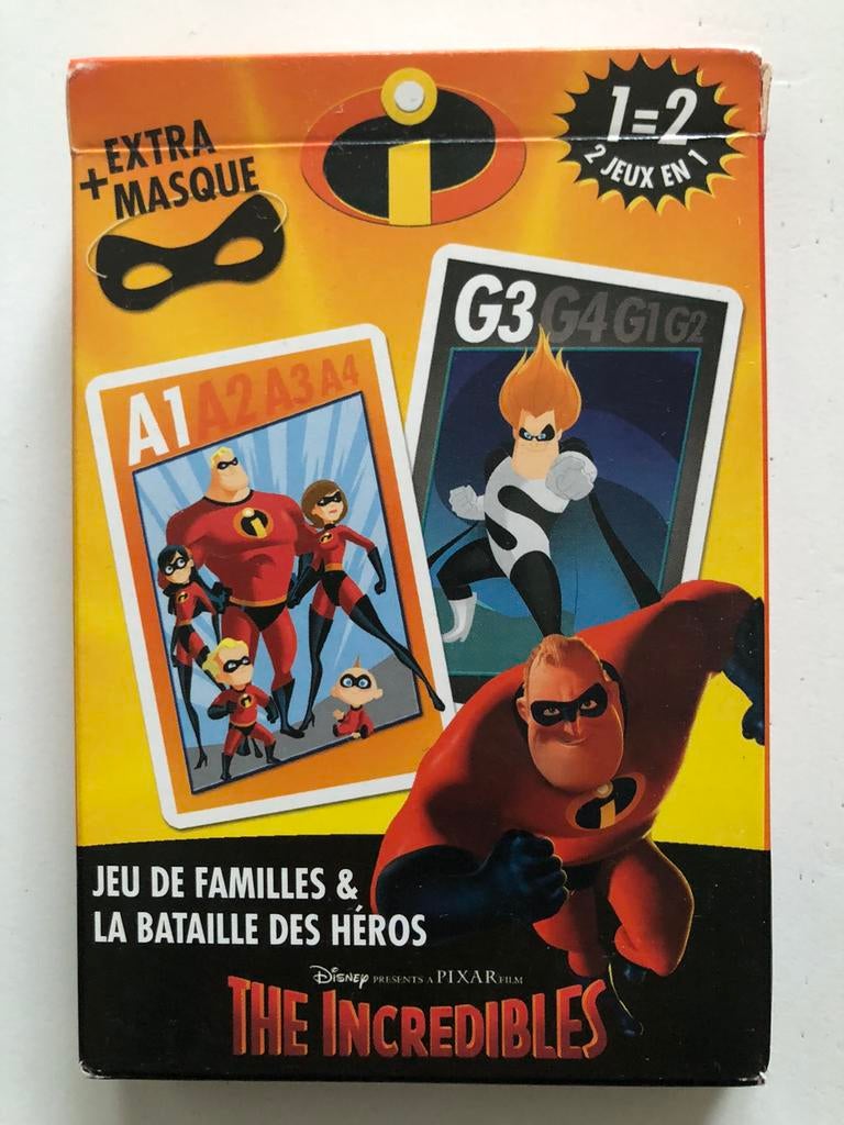nieuw 2 in 1 kaartspel DIsney The Incredibles, Hobby en Vrije tijd, Ophalen of Verzenden, Nieuw