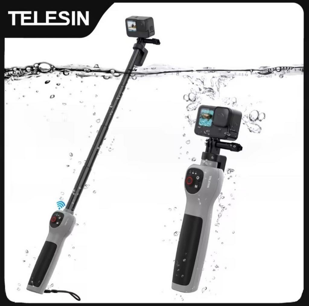 TELESIN-Perche selfie sous marin extensible pour Gopro Hero., Ophalen of Verzenden