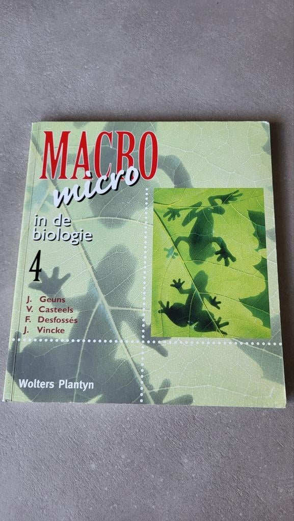 Macro micro in de biologie nr 4, Enlèvement ou Envoi, Biologie