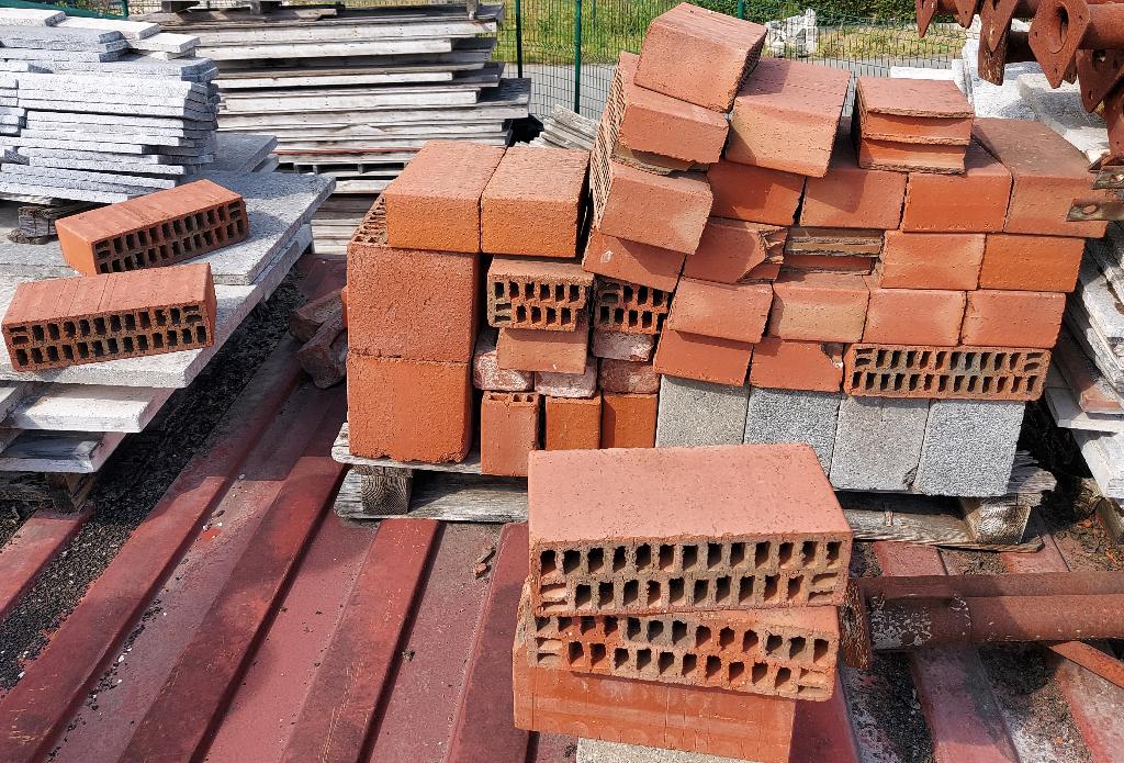 Lot Briques rouges de construction, Bricolage & Construction, Enlèvement, Comme neuf, Briques