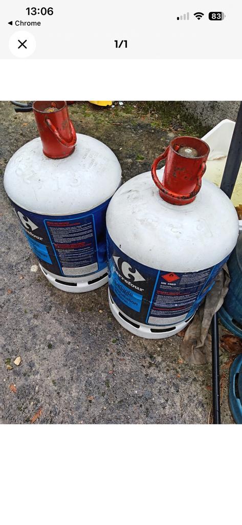Bouteille de gaz peopane ou butane 13 kg, Enlèvement, Comme neuf