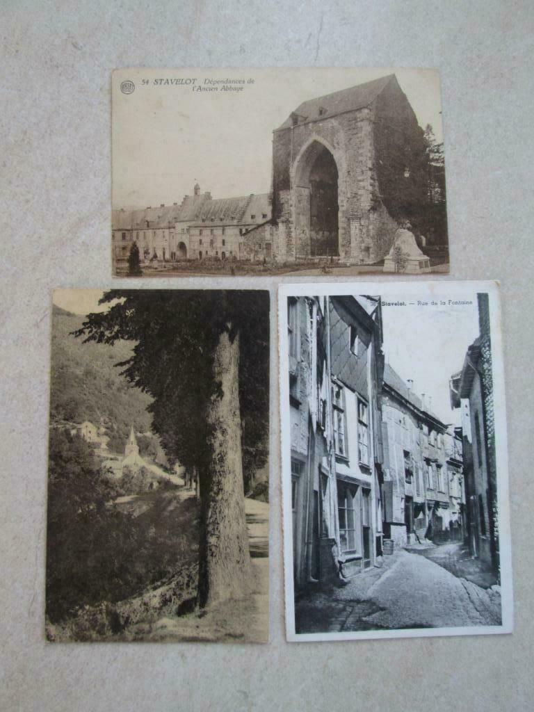 3 oude postkaarten van Stavelot, Collections, Envoi