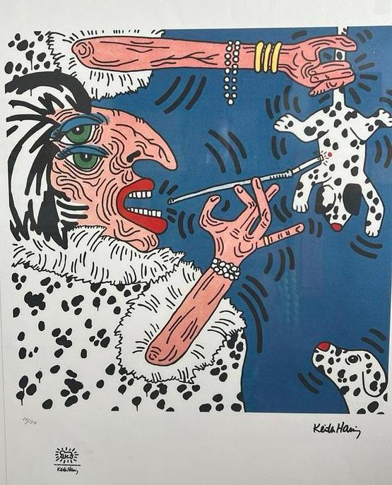 Keith Haring 20/150 USA, Antiek en Kunst, Kunst | Schilderijen | Abstract, Ophalen