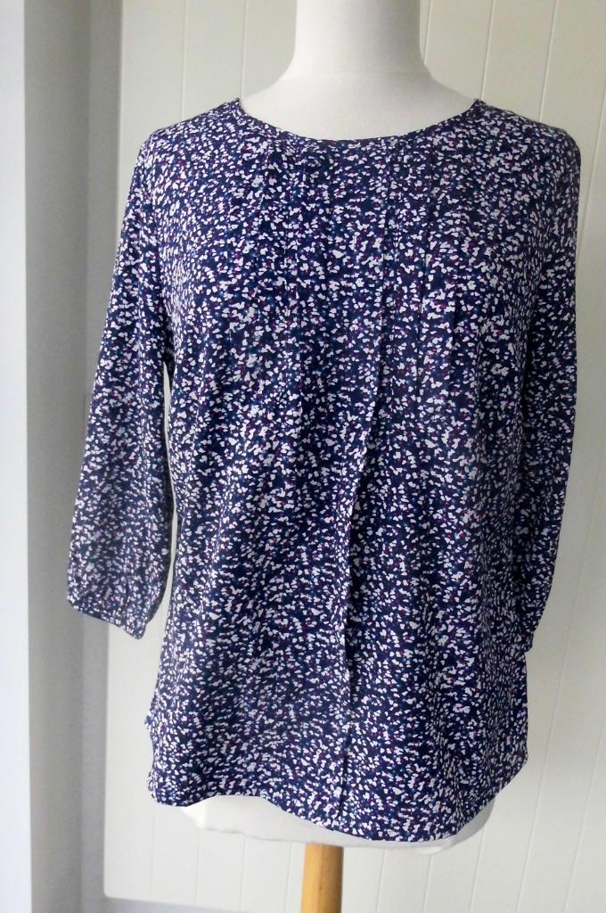 Zeer mooie blouse „DAMART” Maat: 42, Blauw, Maat 42/44 (L), Ophalen of Verzenden, Zo goed als nieuw