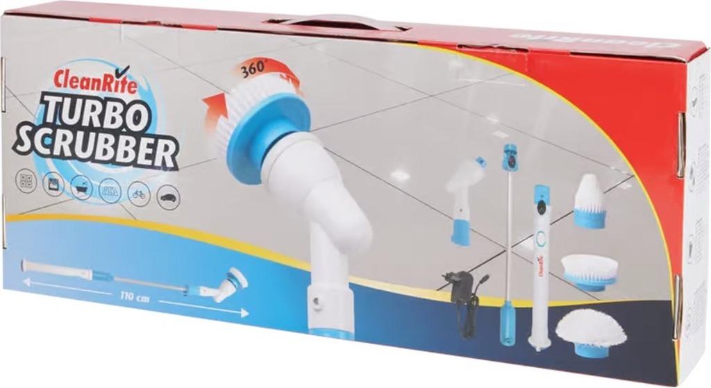 turbo scrubber  nieuw in de verpakking, Maison & Meubles, Produits de nettoyage, Brosse ou Balai, Enlèvement
