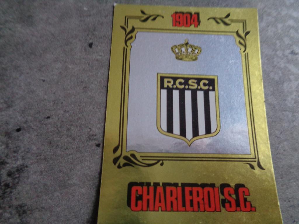 AUTOCOLLANT PANINI FOOTBALL 85 SC CHARLEROI EMBLÈME, Envoi, Comme neuf, Autocollant