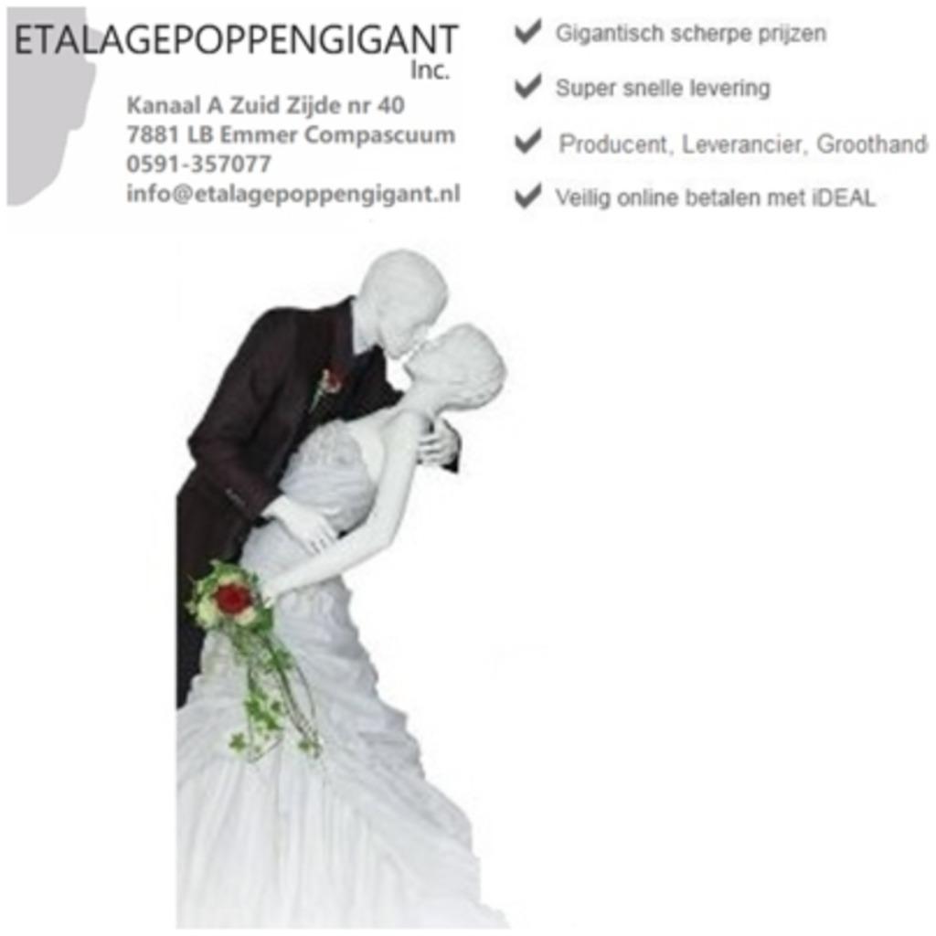 Mannequins /Etalagepoppen Couple in Love Etalagepoppengigant, Neuf, Enlèvement ou Envoi, Accessoires, Blanc