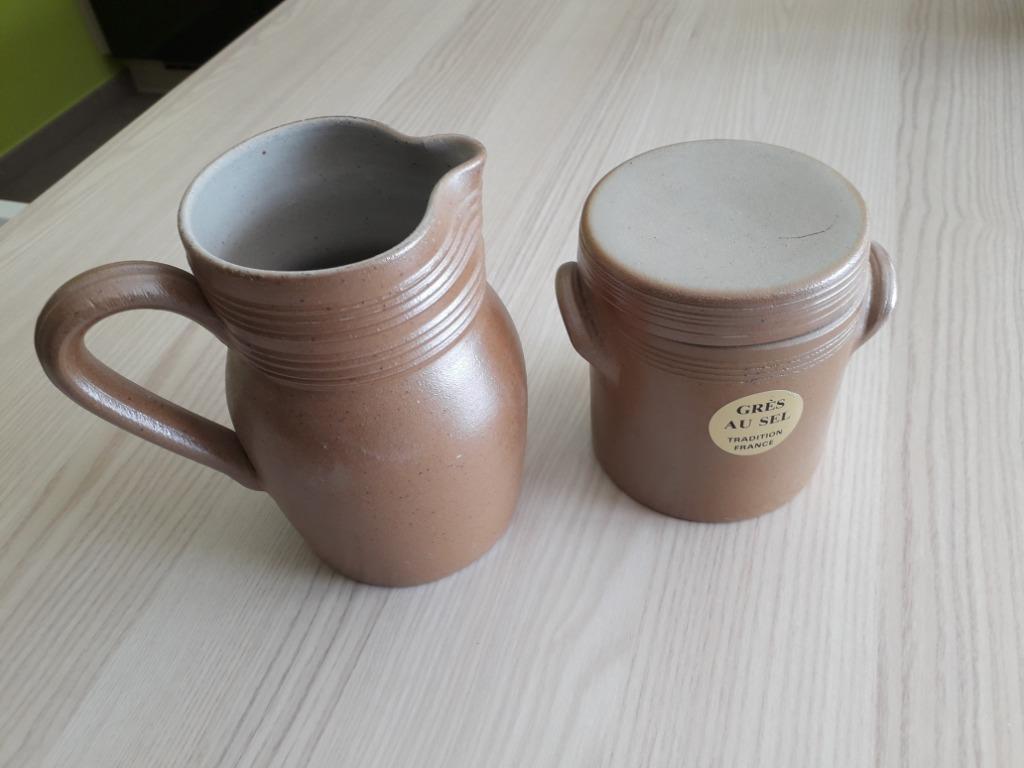 Ensemble de 2 pots en grès ... soldes -20%, Enlèvement