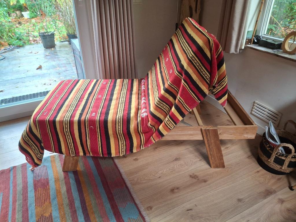 Dagbed met verstelbare rugleuning, Gebruikt, Tweepersoons, Minder dan 150 cm, 150 cm of meer