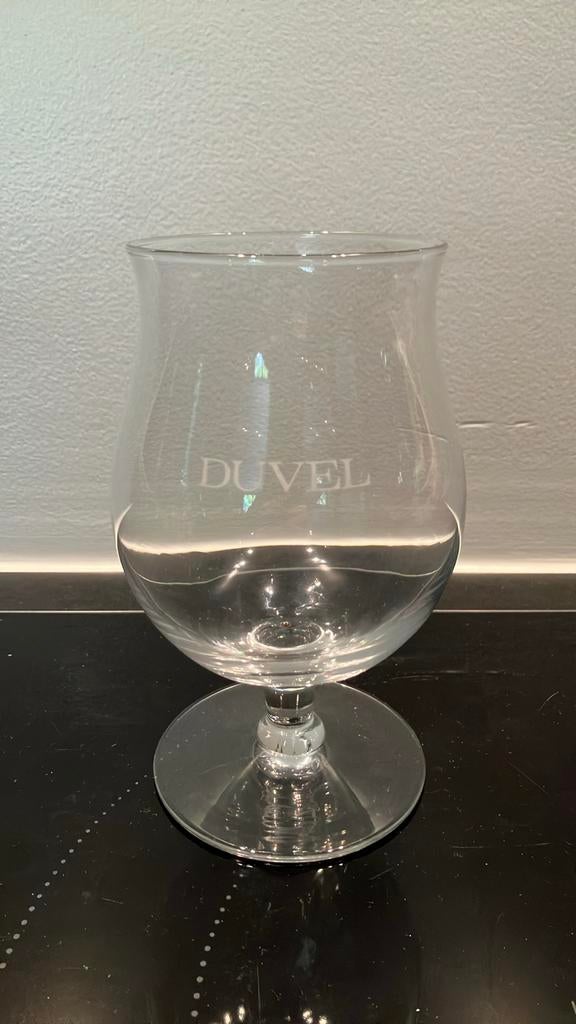 Duvel glas oud logo en oude vorm, Verzamelen, Ophalen of Verzenden, Zo goed als nieuw, Duvel